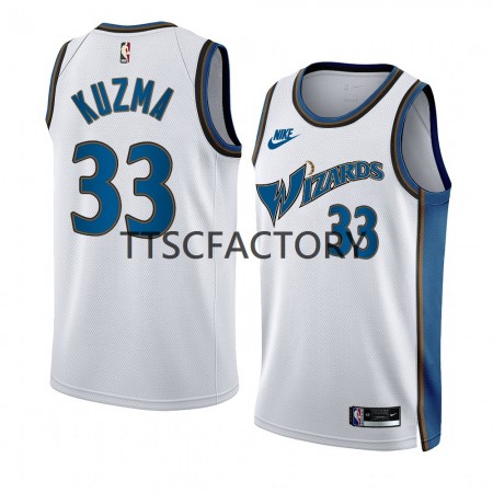 Maillot Basket Washington Wizards Kyle Kuzma 33 Nike 2022-23 Classic Edition Blanc Swingman - Homme